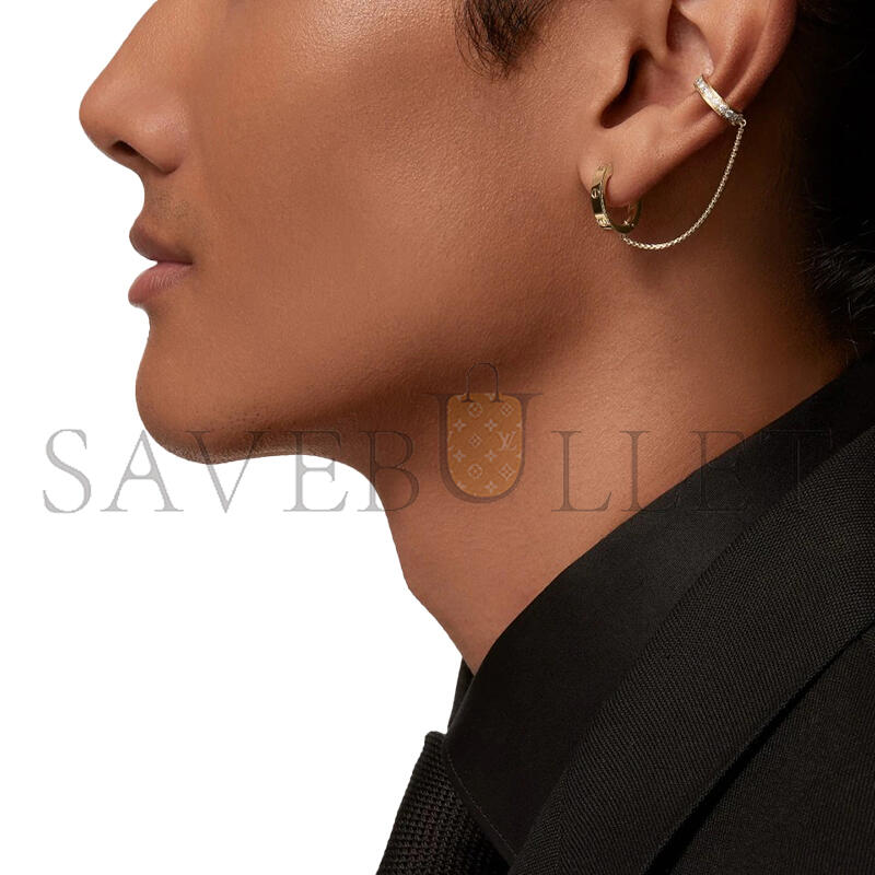 CARTIER LOVE SINGLE EARRINGS, MULTIWEAR, HALF-PAVED N8515243